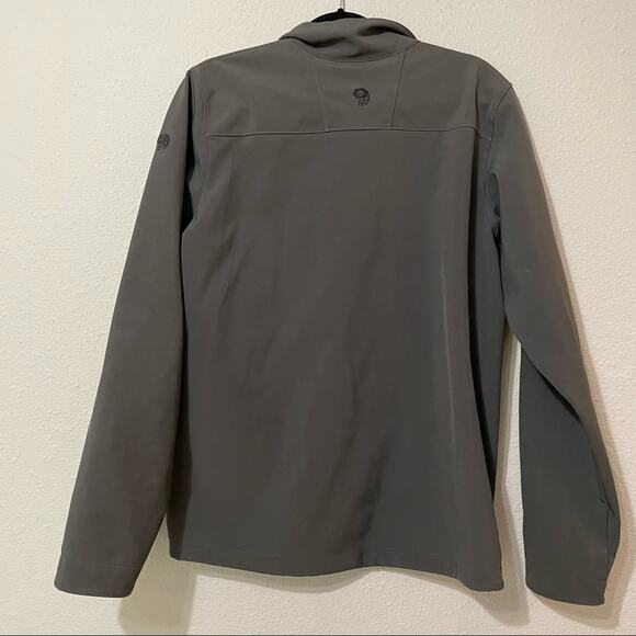 Mountain Hardware Grey Mens Full Zip Jacket M Charcoal Gray Lightweight Coat - Picture 11 of 14
